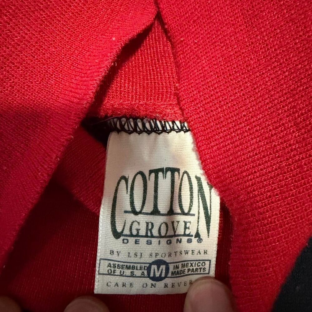 90s vintage sweater crewneck with cardinals print Nature Long neck - Picture 4 of 7